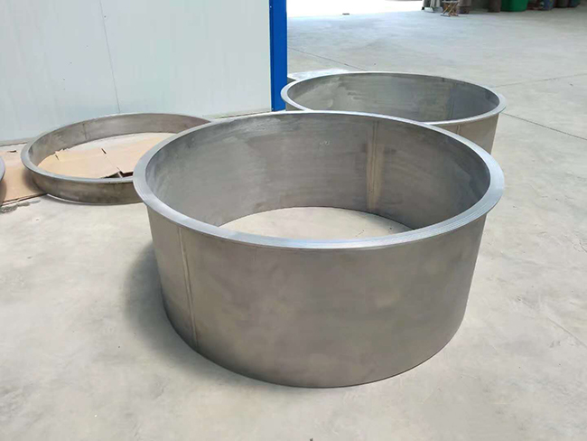 Titanium alloy flange